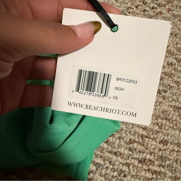 NWT Beach Riot Sport Island Green Summer Pocket 7/8 Legging- Size XS - Picture 5 of 6